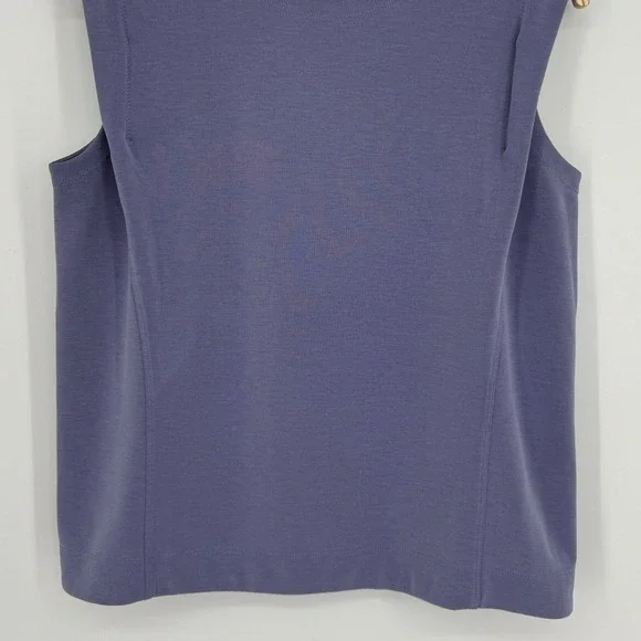 Athleta Seasoft Tank Sweatshirt Size Small Purple Sleeveless Muscle Tee Top - Picture 5 of 11
